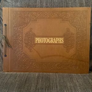 Vintage brown photo album never used